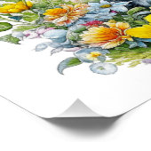 Grey Kitten Themed Girl's Birthday Party Einladung Poster (Ecke)