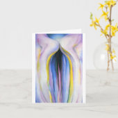 Grey Line, Georgia O'Keeffe Karte (Gelbe Blume)