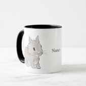 Grey lionhead bunny tasse (Vorderseite Links)