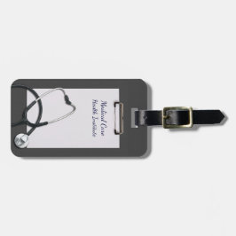 Grey Medical Clipboard mit Stethoscope Gepäckanhänger