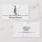 Grey Men Clean Beruflich Janitor Housekeeping Visitenkarte (Vorne/Hinten)