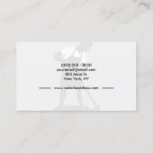 Grey Men Clean Beruflich Janitor Housekeeping Visitenkarte (Rückseite)