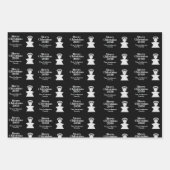 Grey Minimalist Xmas Elegant Modern  Geschenkpapier Set (Vorderseite)