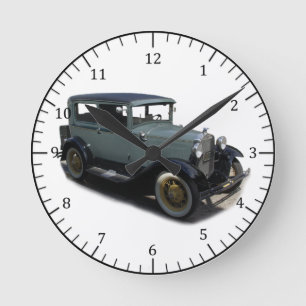 grey Model A wall clock Runde Wanduhr