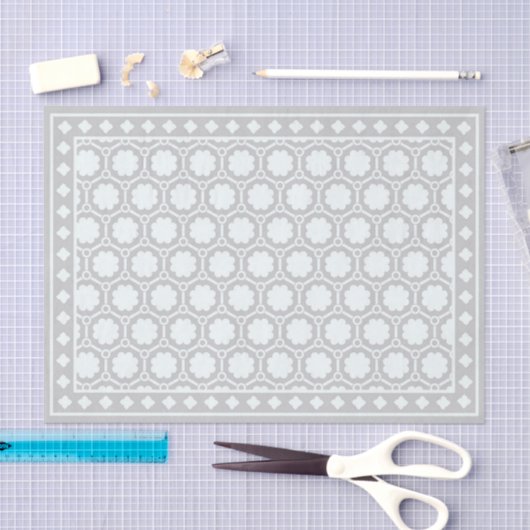 Grey Modern Bone Inlay Decoupage Paper Seidenpapier (Handwerk)