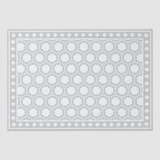 Grey Modern Bone Inlay Decoupage Paper Seidenpapier (Vorderseite)