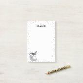 Grey Moon Post It Note Post-it Klebezettel (Auf Schreibtisch)