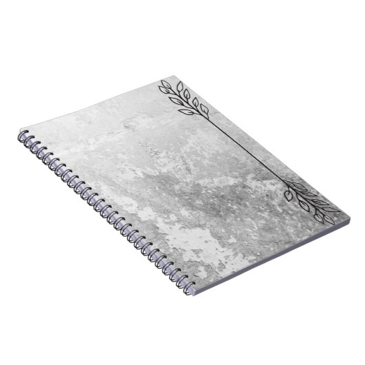Grey Notebook with Edge Accent Notizblock (Rechte Seite)