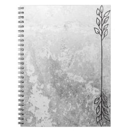 Grey Notebook with Edge Accent Notizblock