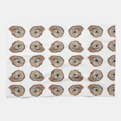 Grey oyster shell tea /Kitchen Towels Geschirrtuch (Horizontal)