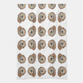 Grey oyster shell tea /Kitchen Towels Geschirrtuch (Vertikal)