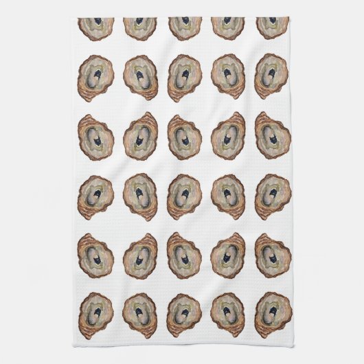 Grey oyster shell tea /Kitchen Towels Geschirrtuch (Vertikal)