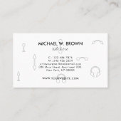 Grey Piercing Tattoo Studio Visitenkarte (Rückseite)