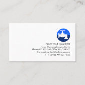 Grey PLUMBING Pipe Frame Visitenkarte (Rückseite)