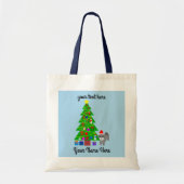Grey Poodle Christmas #5 Tote Bag Tragetasche (Vorne)