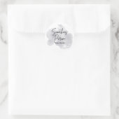 Grey Purim Label Runder Aufkleber (Tasche)