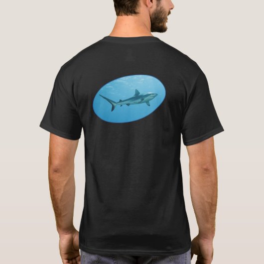 Grey Reefshark, Yap Island - Photographic design | T-Shirt (Rückseite)