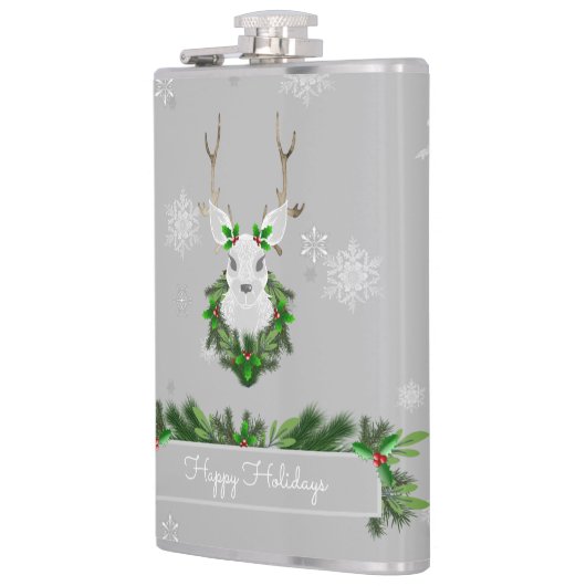 Grey Reindeer Flask Flachmann (Links)