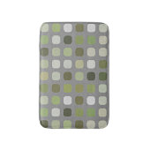 Grey Sage Olive Green Rund Square Art Badematte (Vorderseite Vertikal)