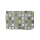 Grey Sage Olive Green Rund Square Art Badematte (Vorderseite)