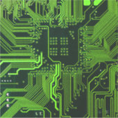 Grey-Schalttafel für Nerd-Leiterplatten Aufkleber (Vorderseite)