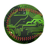 Grey-Schalttafel für Nerd-Leiterplatten Baseball (Vorderseite Links)