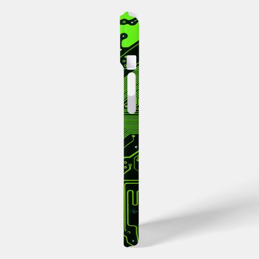 Grey-Schalttafel für Nerd-Leiterplatten Case-Mate iPhone Hülle (Rückseite / Links)