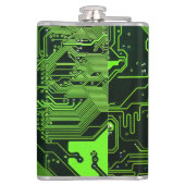 Grey-Schalttafel für Nerd-Leiterplatten Flachmann (Rückseite)