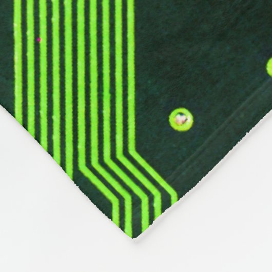 Grey-Schalttafel für Nerd-Leiterplatten Fleecedecke (Ecke)