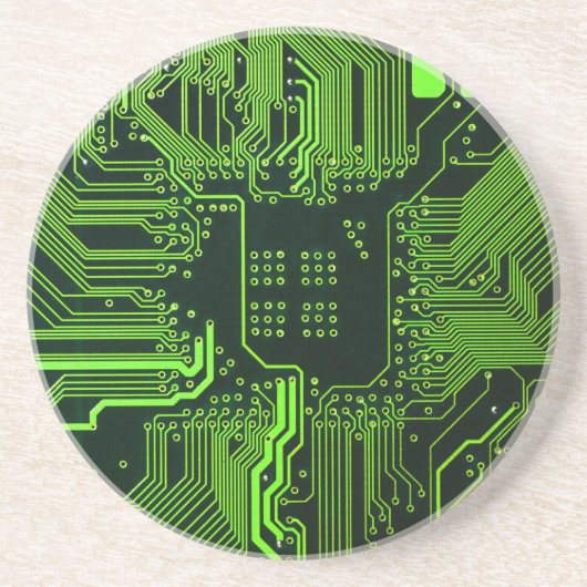 Grey-Schalttafel für Nerd-Leiterplatten Getränkeuntersetzer (Vorne)