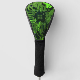Grey-Schalttafel für Nerd-Leiterplatten Golf Headcover