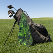 Grey-Schalttafel für Nerd-Leiterplatten Golfhandtuch (Gras)