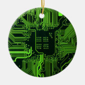 Grey-Schalttafel für Nerd-Leiterplatten Keramik Ornament (Vorne)