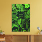 Grey-Schalttafel für Nerd-Leiterplatten Leinwanddruck (Insitu (Wohnzimmer))