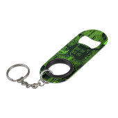 Grey-Schalttafel für Nerd-Leiterplatten Mini Flaschenöffner (Vorderseite Schrägansicht)