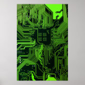 Grey-Schalttafel für Nerd-Leiterplatten Poster (Vorne)
