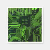 Grey-Schalttafel für Nerd-Leiterplatten Serviette (Vorderseite)