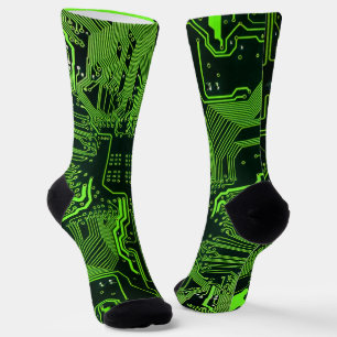Grey-Schalttafel für Nerd-Leiterplatten Socken