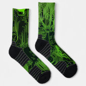 Grey-Schalttafel für Nerd-Leiterplatten Socken (Rechts)
