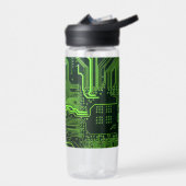 Grey-Schalttafel für Nerd-Leiterplatten Trinkflasche (Links)