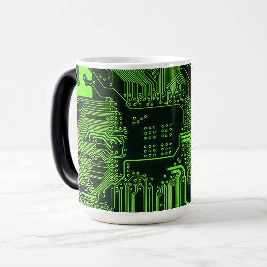 Grey-Schalttafel für Nerd-Leiterplatten Verwandlungstasse (Vorderseite Links)