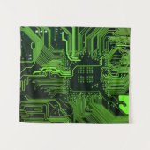 Grey-Schalttafel für Nerd-Leiterplatten Wandteppich (Vorderseite (Horizontal))