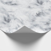 Grey Silver White Birthday Geschenkpapier (Ecke)