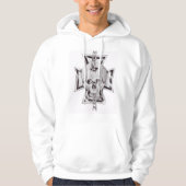 Grey Skull Drawing Hoodie (Vorderseite)