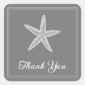 Grey Starfish Danke, Stickers (Vorderseite)