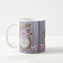 Grey stripes AI art Kaffeetasse