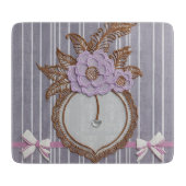 Grey stripes AI art  Schneidebrett (Vorderseite)