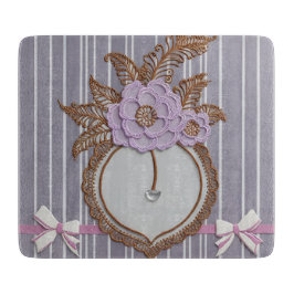 Grey stripes AI art Schneidebrett