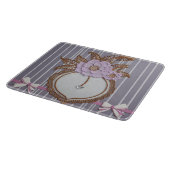 Grey stripes AI art  Schneidebrett (Ecke)