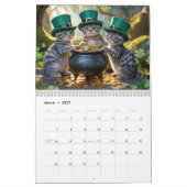 Grey Tabby Calendar Kalender (Mär 2027)